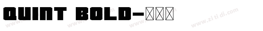 Quint Bold字体转换